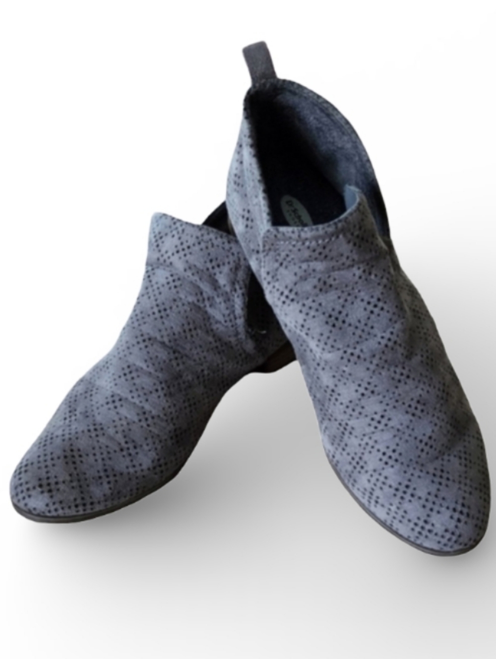 Dr. Scholl's Be Energized Gray Cutout Perforated Slip-On Booties Size 8